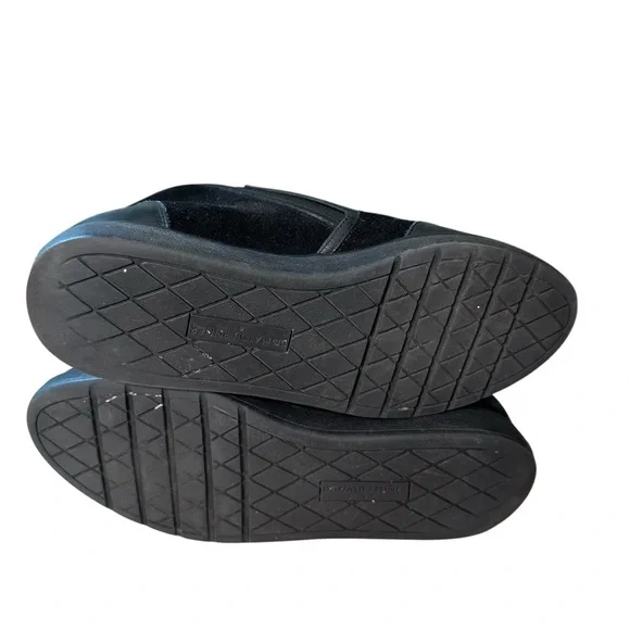 Donald J Pliner Mylasp Embellished Floral Black Suede Sneaker Size 7 - Picture 12 of 16